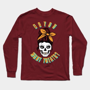 October Skull Mom Long Sleeve T-Shirt